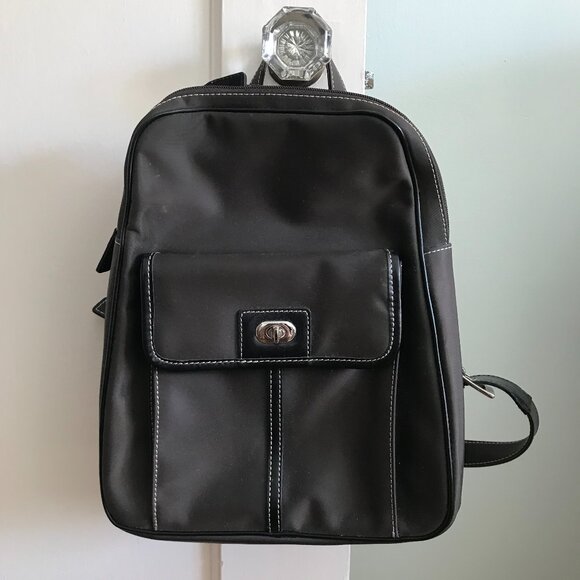 Caslon | Two-Compartment Brown Nylon Backpack - Picture 1 of 16